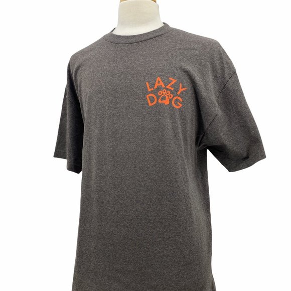 Lazy Dog Men's Gray Casual Short Sleeve Short Sleeve Graphic T-Shirt Size XL - Picture 3 of 6